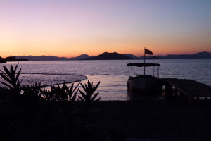 Abendstimmung am Strand von Calis